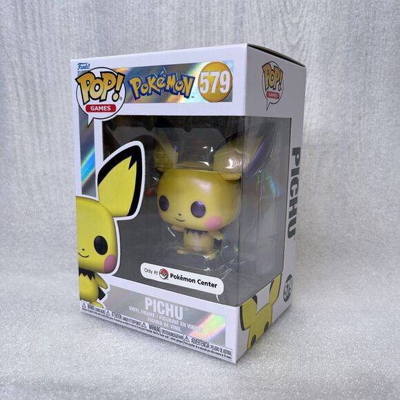 Funko Pop! Games Pokemon PICHU Pearlescent Pokemon Center Exclusive #579 NEW